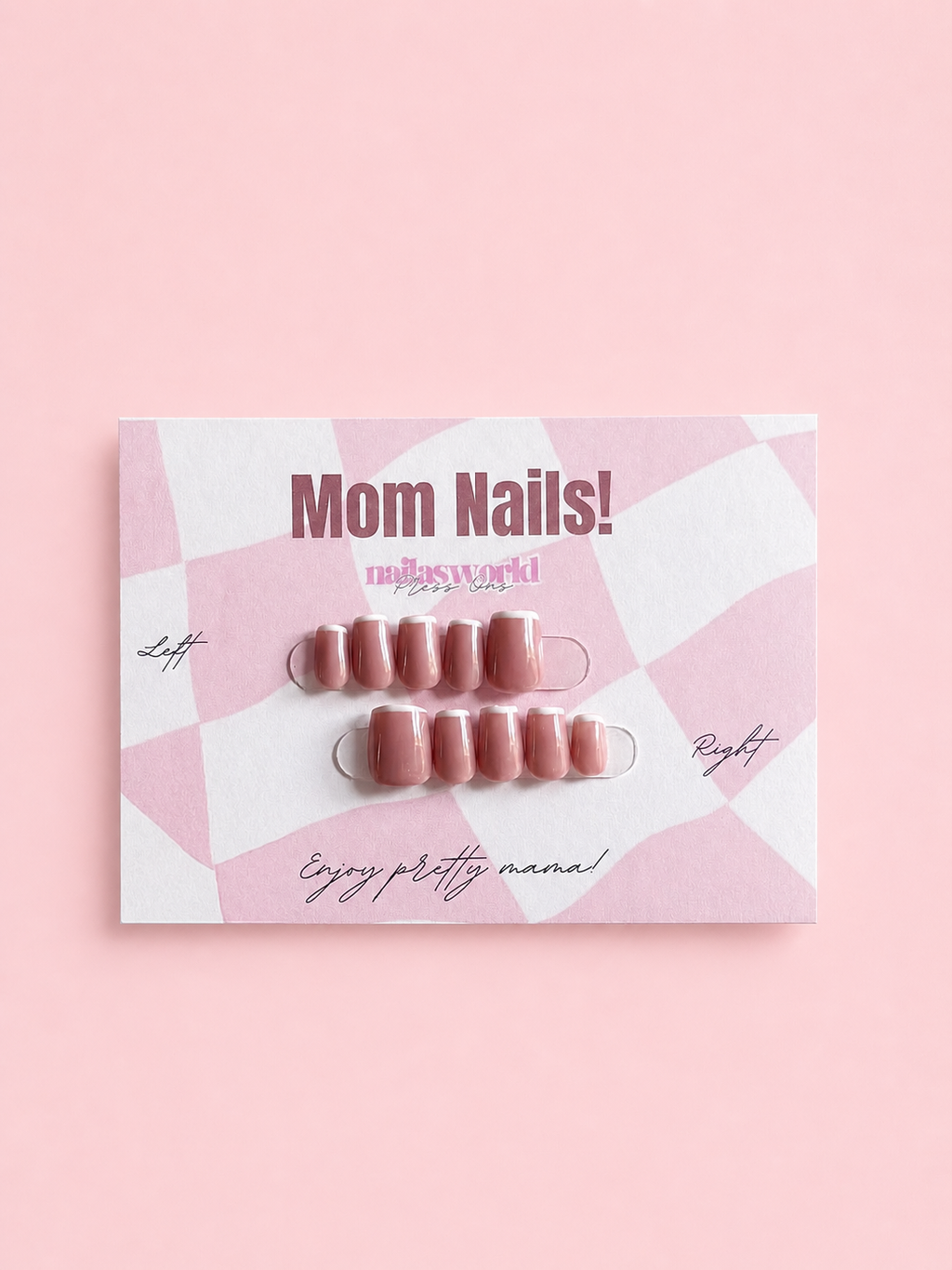 Thin French - Handmade Press On Nails