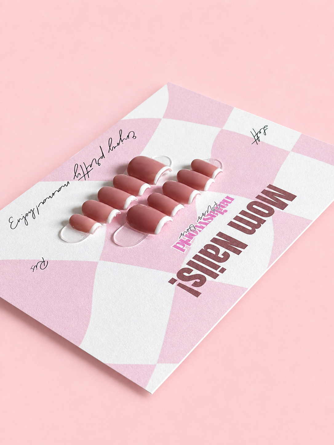Thin French - Handmade Press On Nails