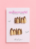 Vanilla Bean Leopard - Handmade Press on Nails