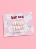 Pink Polka Dot - Handmade Press On Nails